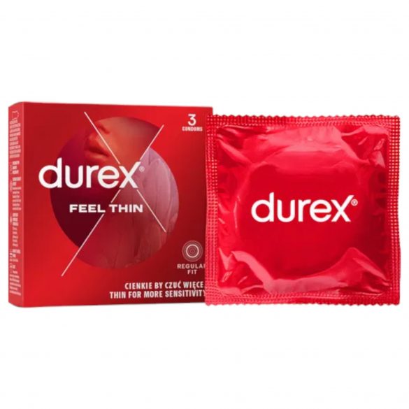 Durex Feel Thin - prezerwatywy o naturalnym uczuciu (3 sztuki)