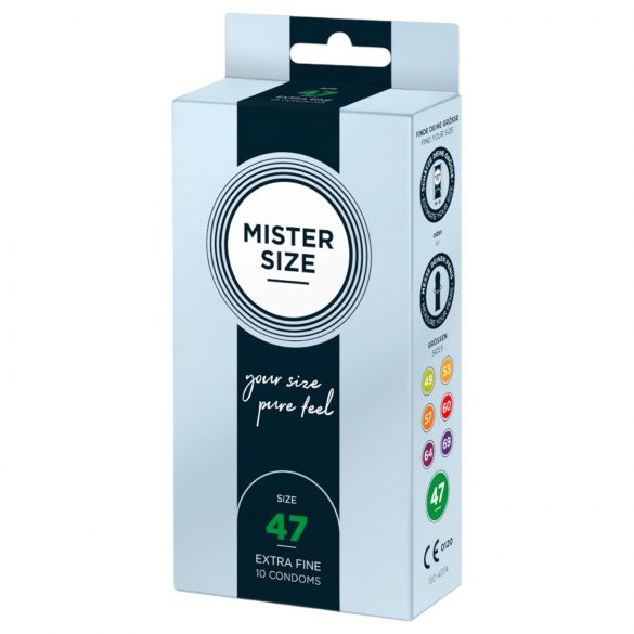 Mister Size cienkie prezerwatywy - 47mm (10 szt.)