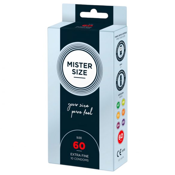 Mister Size cienkie prezerwatywy - 60 mm (10 szt.)