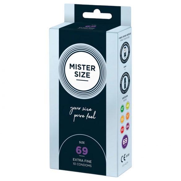 Mister Size cienka prezerwatywa - 69mm (10 sztuk)