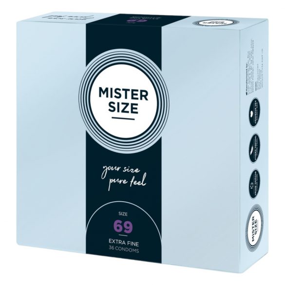 Cienkie prezerwatywy Mister Size - 69 mm (36 sztuk) 