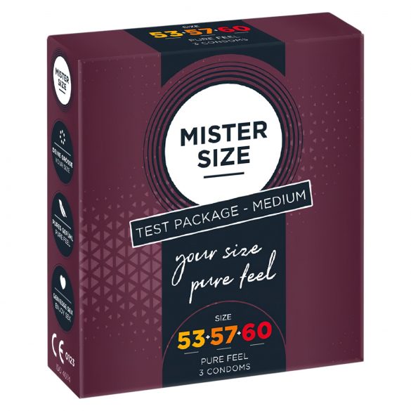 Mister Size - Prezerwatywy 53-60mm (3 szt.)