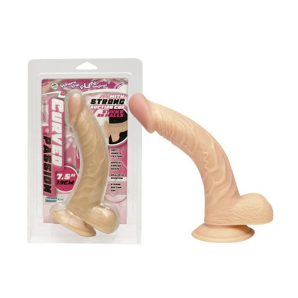 Wygięte naturalne dildo 