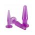 You2Toys - Zestaw dildo do treningu analnego - 3 sztuki (fioletowy) 