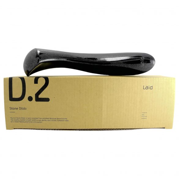 LAID D.2 - granitowe dildo (czarne) 