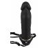 You2Toys - Nadmuchiwany strap-on - pusty silikonowy dildo (czarny) 