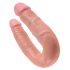 Podwójne dildo King Cock (średnie) - naturalne 