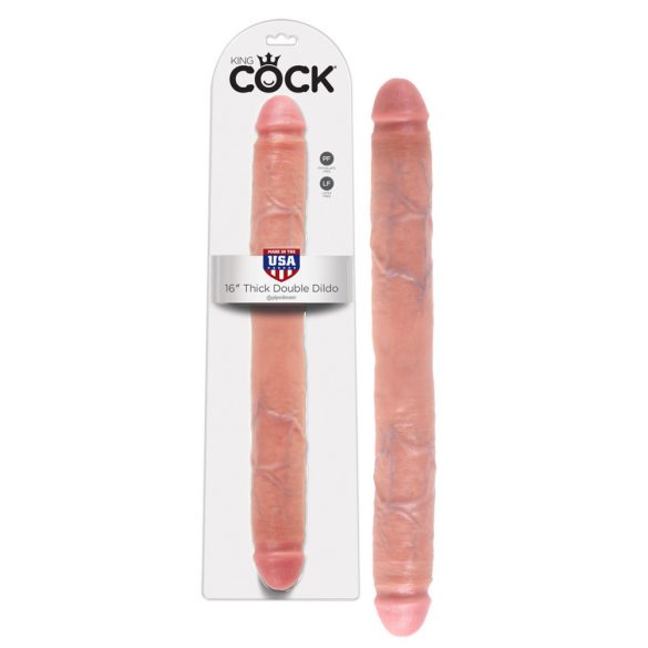 Duże dildo King Cock 16 pair (41 cm) - naturalne 