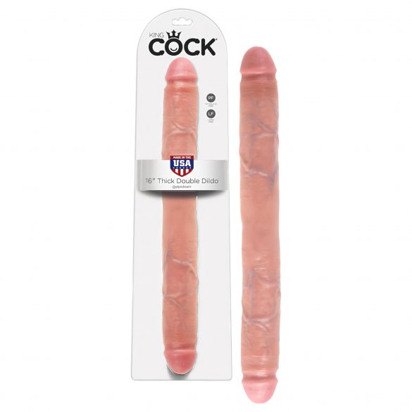 Duże dildo King Cock 16 pair (41 cm) - naturalne 