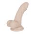 You2Toys - Silikonowe dildo z zaciskiem - małe (naturalne) 