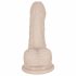 You2Toys - Silikonowe dildo z zaciskiem - małe (naturalne) 