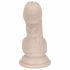 You2Toys - Silikonowe dildo z zaciskiem - małe (naturalne) 