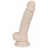 You2Toys - Silikonowe dildo z zaciskiem - średnie (naturalne) 