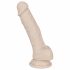 You2Toys - Silikonowe dildo z zaciskiem - średnie (naturalne) 