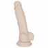 You2Toys - Silikonowe dildo z zaciskiem - średnie (naturalne) 