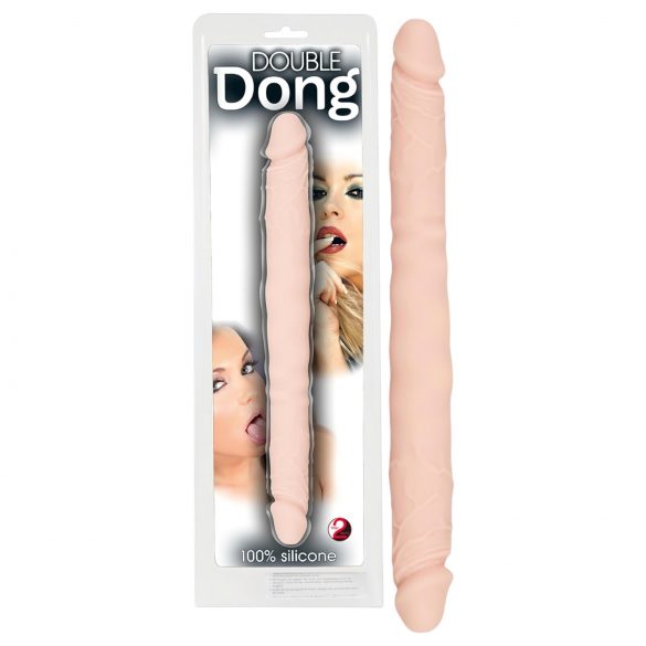 You2Toys - Double Dong - 100% silikonowy dildo (naturalny)