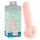 Medyczny - silikonowy dildo (18 cm) - naturalny