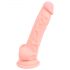 Medyczny - silikonowy dildo (18 cm) - naturalny