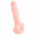 Medical - dildo z silikonu medycznego (18 cm) - naturalne 