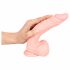 Medical - dildo z silikonu medycznego (21 cm) - naturalne 