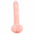 Medical - dildo z silikonu medycznego (21 cm) - naturalne 