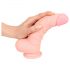 Medyczny - silikonowy dildo (20 cm) - naturalny