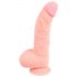 Medyczny - silikonowy dildo (20 cm) - naturalny