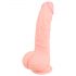 Medyczny - silikonowy dildo (20 cm) - naturalny