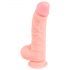 Medyczny - silikonowy dildo (20 cm) - naturalny