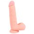 Medical - prosty dildo z medycznego silikonu (20 cm) - naturalny