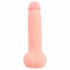 Medical - proste dildo z silikonu medycznego (20 cm) - naturalne 