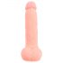 Medical - prosty dildo z medycznego silikonu (20 cm) - naturalny