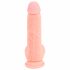 Medical - proste dildo z silikonu medycznego (20 cm) - naturalne 