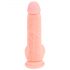 Medical - prosty dildo z medycznego silikonu (20 cm) - naturalny