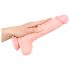 Medyczny - silikonowy dildo (24cm) - naturalny