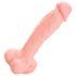 Medyczny - silikonowy dildo (24cm) - naturalny