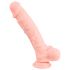 Medyczny - silikonowy dildo (24cm) - naturalny