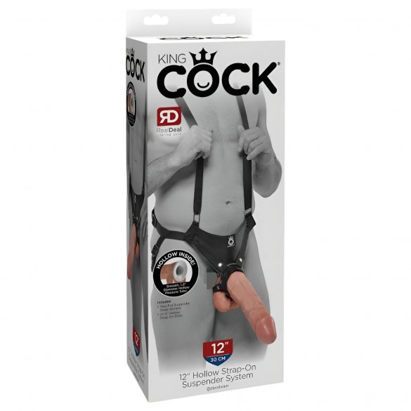 King Cock Strap-on 12 - sztap-on dildo z uprzężą (30 cm)