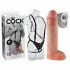 King Cock Strap-on 11 - wydrążone dildo z uprzężą (28 cm) 