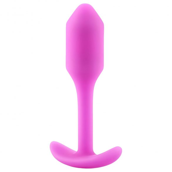 / b-vibe Snug Plug 1 - dildo analne z wewnętrznym obciążnikiem (55g) - różowy 