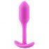 / b-vibe Snug Plug 1 - dildo analne z wewnętrznym obciążnikiem (55g) - różowy 