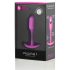 / b-vibe Snug Plug 1 - dildo analne z wewnętrznym obciążnikiem (55g) - różowy 