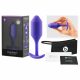 b-vibe Snug Plug 2 - dildo analne z podwójną kulką (114g) - fioletowy 