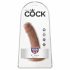 Dildo King Cock 6 (15 cm) - brązowe 