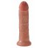 Dildo King Cock 8 (20 cm) - ciemny naturalny 