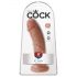 King Cock 8 Dildo (20 cm) - ciemny naturalny