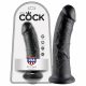 King Cock 8 dildo (20 cm) - czarny