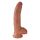 Dildo z jądrami King Cock 9 (23 cm) - brązowe