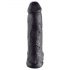 Król Dildo 12 z jądrami (30 cm) - czarny