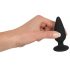 Black Velvet Heavy - dildo analne 75 g (czarne) 